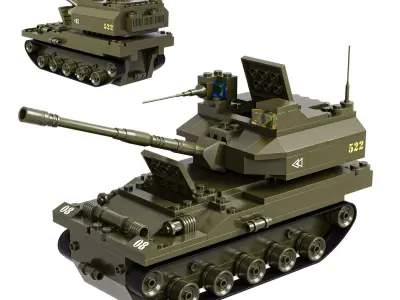 Lego Tank 522 3D model