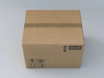 Warehouse Packing Boxes UHD 3D model