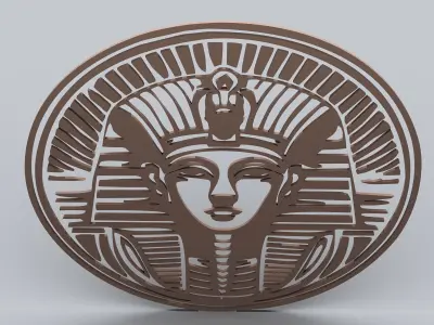 Egyptian Symbols - 054 - A - Topology Low-poly 3D model