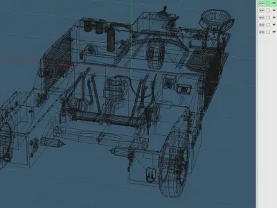 AAS32A-32 NAVY Towing tractor 3D model