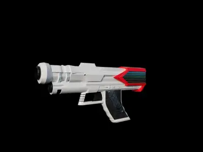 P1400 1-5Kw Power Laser Gun Free low-poly 3D model