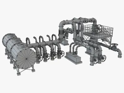 Piping System 2 3D model