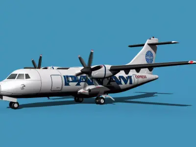 ATR-42-320 Pan Am Express 3D model
