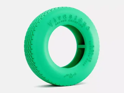 16x7 Firestone Dirt Track Tire 890-16 3D print model