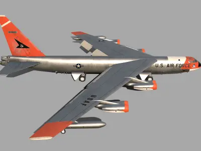 Boeing B-52 Stratofortress 3D model 7