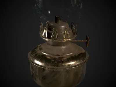 Oil Lamp Vintage 3D model