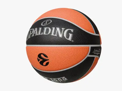 Spalding Euroleague Legacy TF 1000 Basketball Ball 3D model
