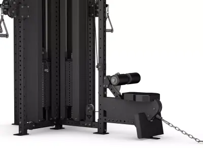 Heavy-Duty multi-gym functional trainer 3D model