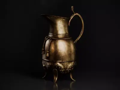 Brass Pitcher 3D model