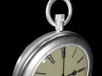 Old Pocket Watch Low-poly 3D model purchase