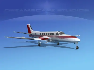 Beechcraft B99 Alabama Air Cargo 3D model