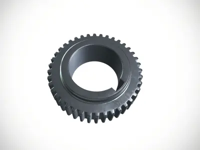 Gear 1 Low-poly 3D model