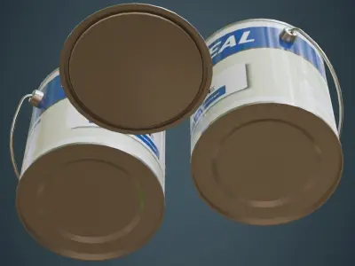 Paint Can 2A Low-poly 3D model