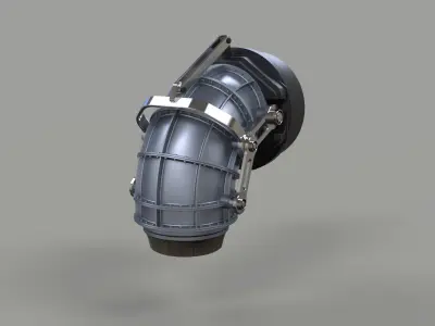Jet nozzle 3D model