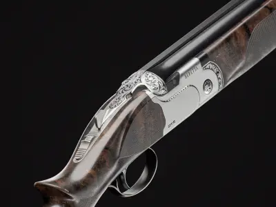 Beretta DT11 with TSK Stock Low-poly 3D model