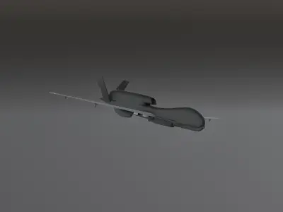 uav Drone G- hawk - Photorealistic Low-poly 3D model