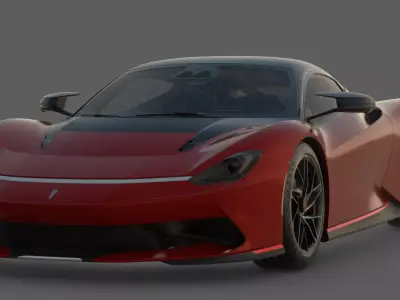 2019 Automobili Pininfarina Battista 3D Model  Italian Design 3D model