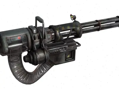 Machine gun  3D model purchase