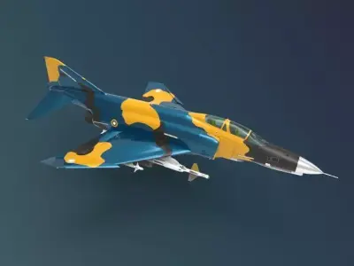 F-4E Phantom II 3D model by Iskhafel