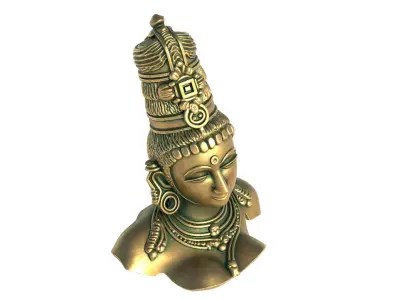 parvati bust Low-poly 3D model