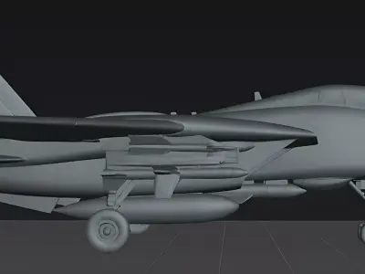 F-14 Tomcat Fighter Jet Modern Military Aircraft STL Model 3D print model