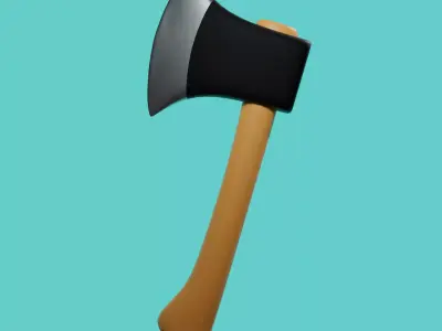 Simple Axe Free low-poly 3D model purchase