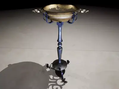 Brazier Medieval Inspired Fantasy  Low-poly 3D model