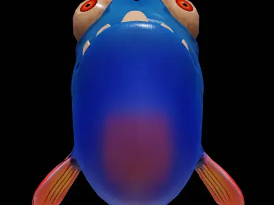 Mutant Deep Sea Fish - Low Poly PBR Low-poly 3D model
