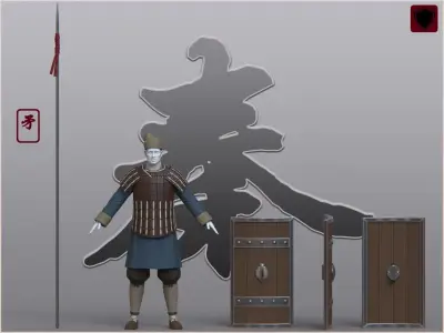 04-Ancient Chinese Armor-Qin dynasty 3D model