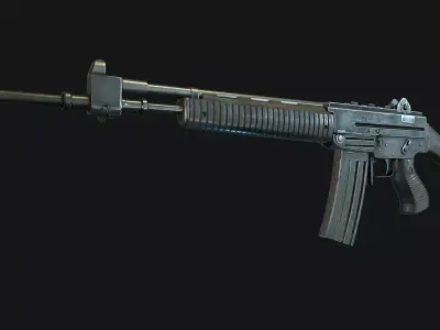 Beretta Ar70 PBR  Low-poly 3D model