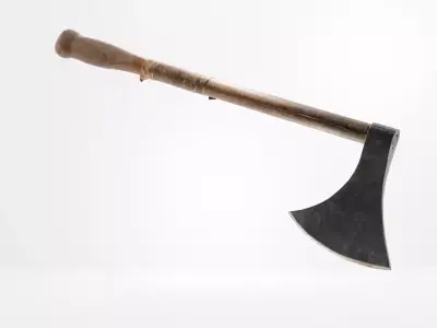 Axe 3D model Low Poly PBR Low-poly 3D model