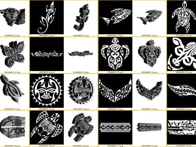 POLINESIA ORNAMENTS part 1 3D model