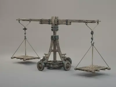 Crane Wood Medieval 3D model