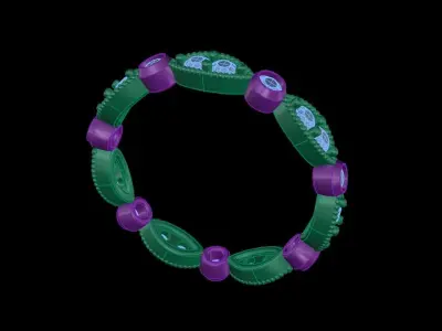 Dainty Antique Infinity Band Ring 3D print model