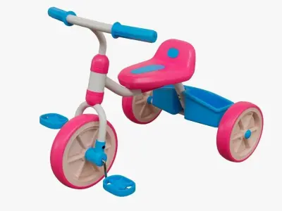 Kids Tricycle Bike 3D model