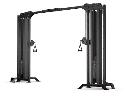 Gym Equipment set of 8 3D model