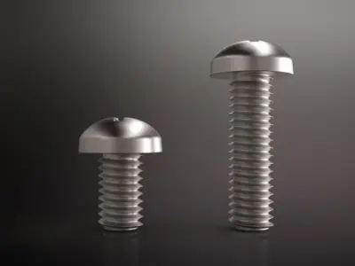 pan head screw M3 x 5mm 10mm Free 3D model