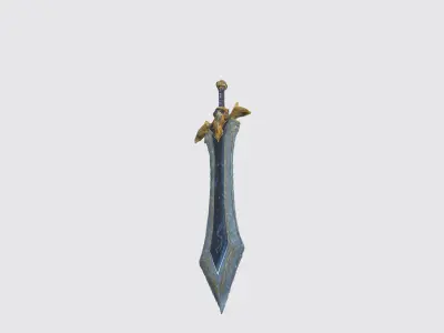 A medieval-style sword 3D model