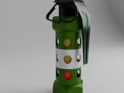 Flashbang grenade Stun grenade 3D model
