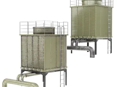 Roof top cooling unit 3D model purchase