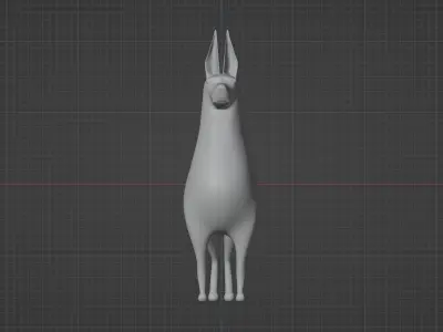 Dog Base Model Low-poly 3D model