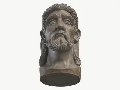 Old Man Bust 1 3D model