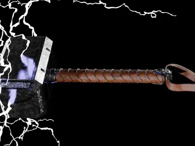 Mjolnir Thor Hammer 3D model