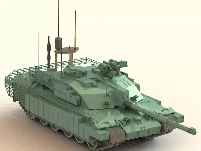 FV4034 Challenger 2 3D print model