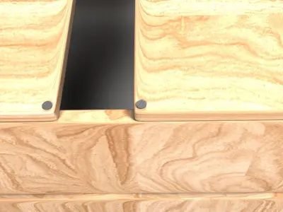 Storage Wooden Box 3D model