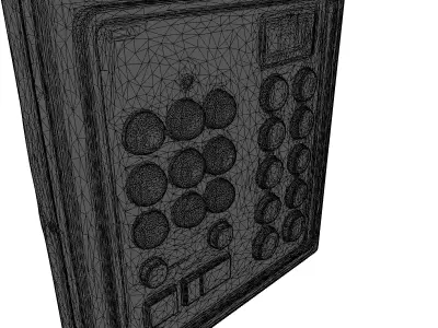 Futuristic Industrial Control Panel 3D model