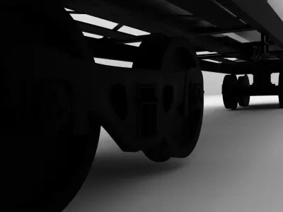 9000 Gal Bogie Tank 3D model