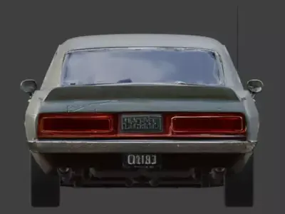 Demonic Pro-Mod Haunted Muscle Car 3D Model Low-poly 3D model