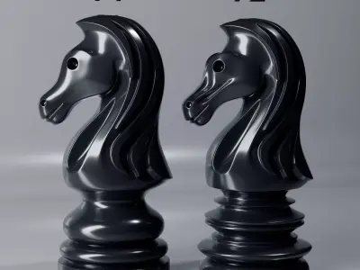 Aeron Knight Chess Piece 3D print model