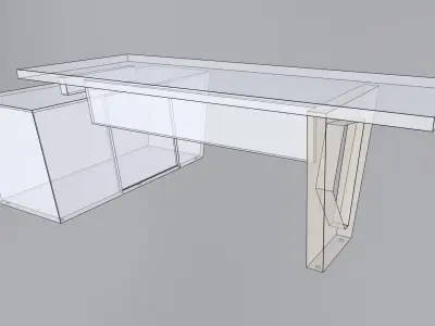 Modern Desk 3D model